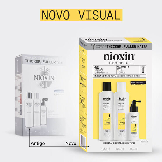 Kit Sistema 1 Espessamento para Cabelos Naturais Nioxin
